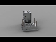 Soporte de carga de la caja del auricular transparente (1*4)/el corredor/las Tres-placas fríos moldea No.24201